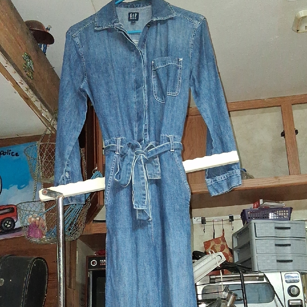 GAP Women's Blue Denim Overalls
